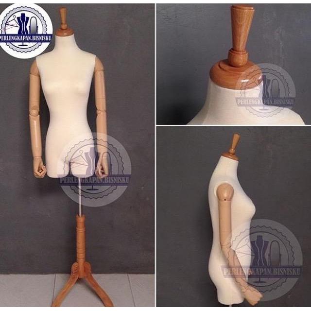 MANEKIN TANGAN KAYU (tanpa kepala)