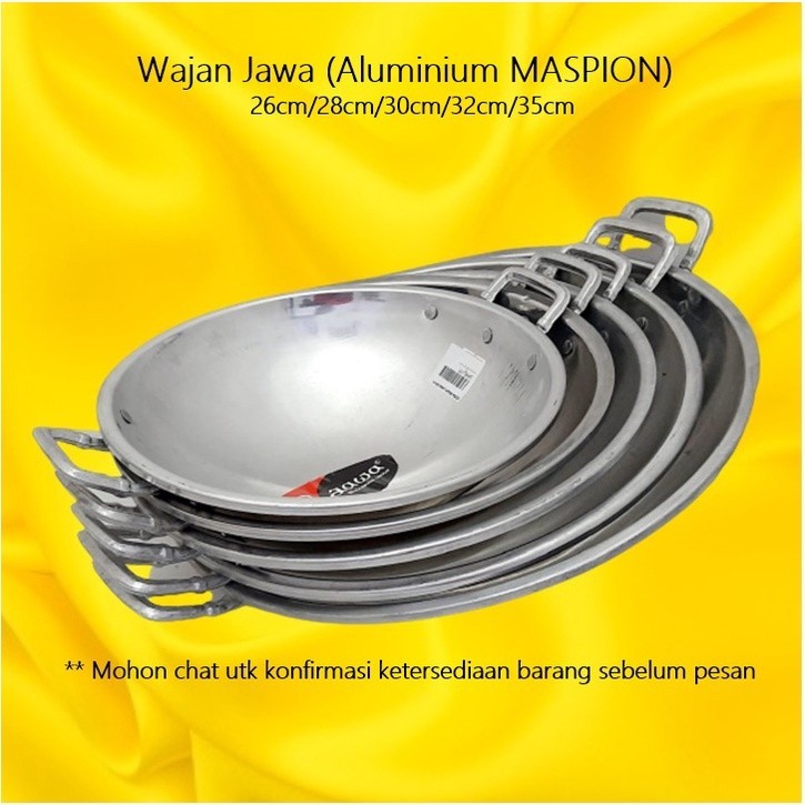 Wajan Jawa/Wajan Penggorengan Aluminium Tradisional Maspion Ukuran 26cm