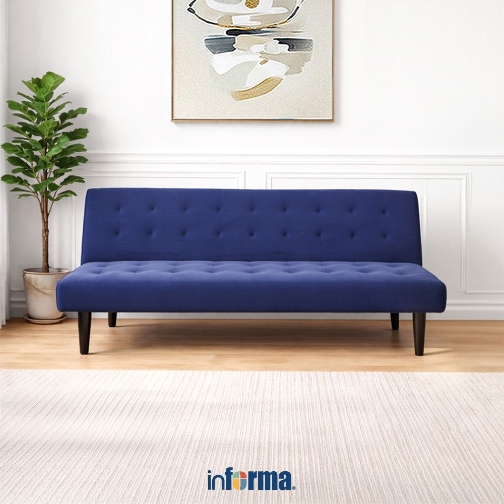 Informa Neo Glasgow Sofa Bed Fabric 2 Seater - Biru Sofa Lipat Tempat Tidur Lipat Sofa Minimalis Sof