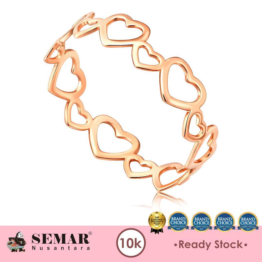 Cincin Emas Eterna Heart Gold 10K Semar Nusantara