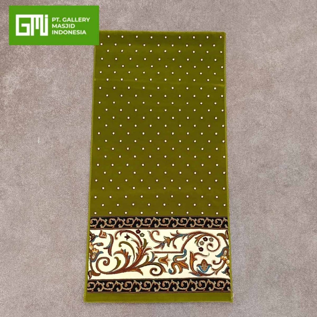 Karpet Masjid Tebal Dan Empuk Merk Solomon Warna Hijau / Karpet Masjid Import Iran