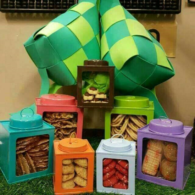 kaleng kerupuk vintage - kaleng jadul - Toples lebaran - Toples Kerupuk Jadul - free bubblewrap