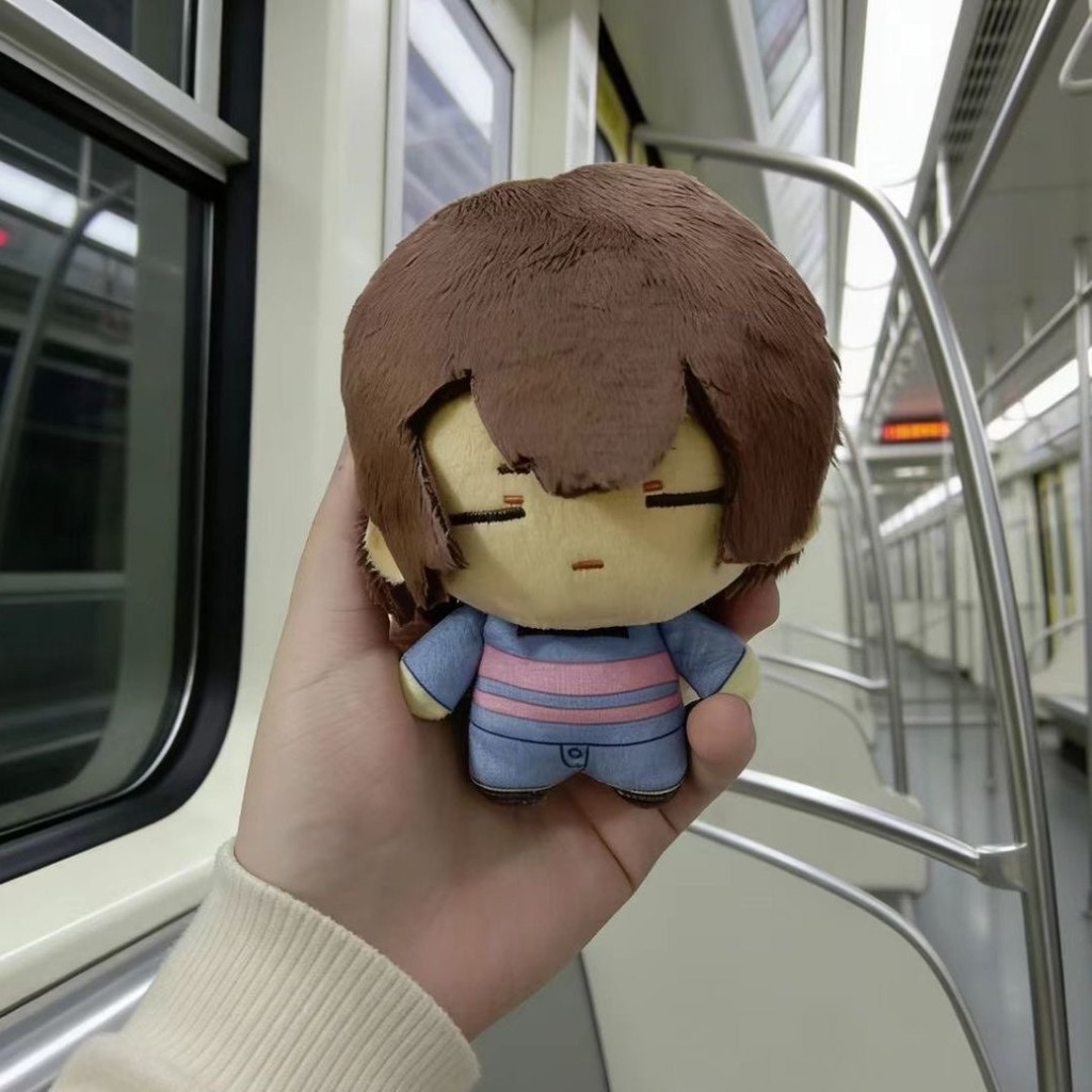 10cm Undertale Frisk Plushie Dolls Pent Birthday Cute Soft Anime ‌‌Frisk  Stuffed Toys Backpack Holi