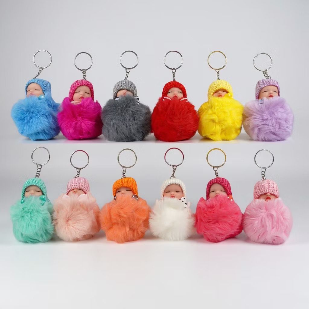 Gantungan kunci boneka tidur