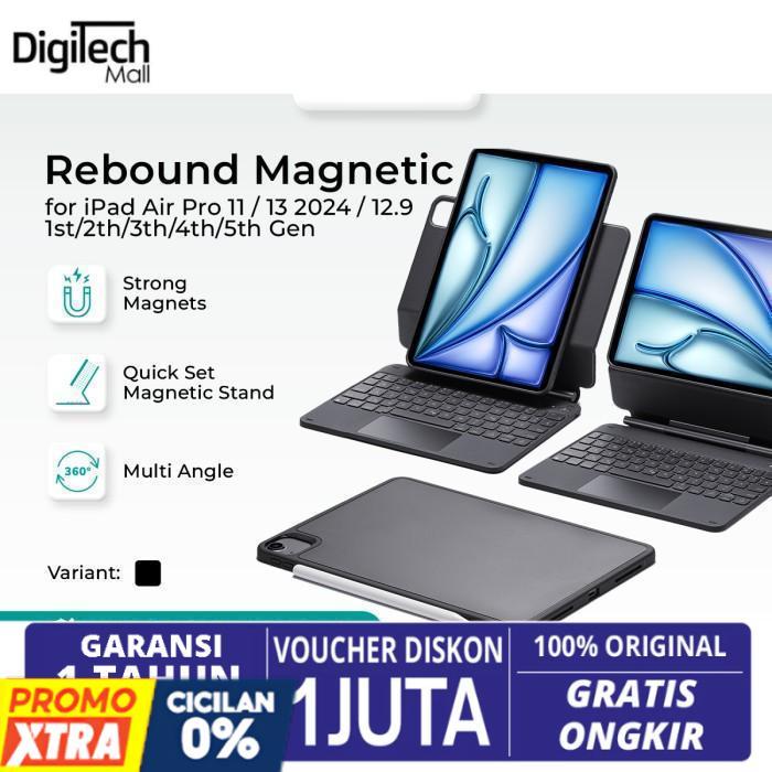ESR Rebound Magnetic Keyboard Case 360 iPad Air Pro 11 13 2024 12.9 10.9 1st/2th/3th/4th/5th Gen Pel