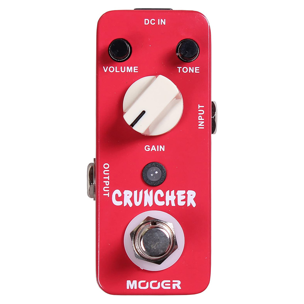 MOOER CRUNCHER High Gain stortion Mini Guitar Effect Pedal True Bypass Full Metal Shell Guitar Parts