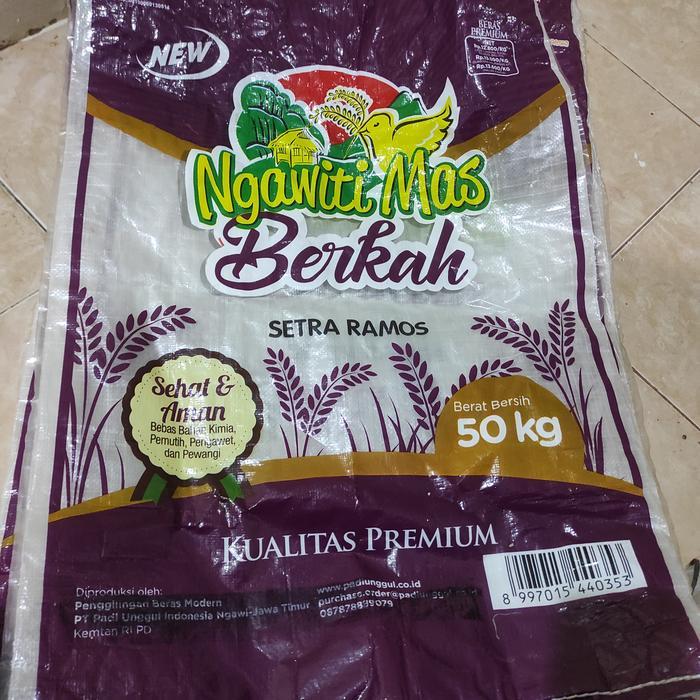 Karung Beras Bekas 50kg Tebal .