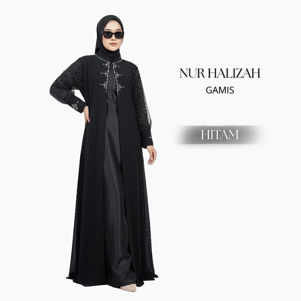 Gamis Nurhaliza Velvet Set Gamis Lebaran Muslimah | gamis burgundy | gamis kondangan wanita | gamis 