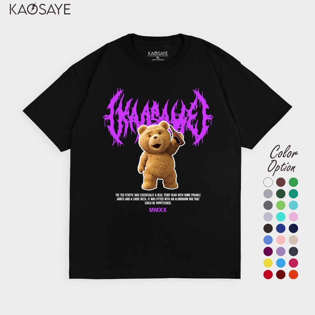 KAOSAYE - Teddy T-Shirt Bear (Pria & Wanita)
