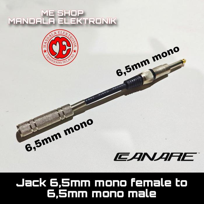 Converter Jack Akai mono 6,5mm to Akai mono Female 6,5mm