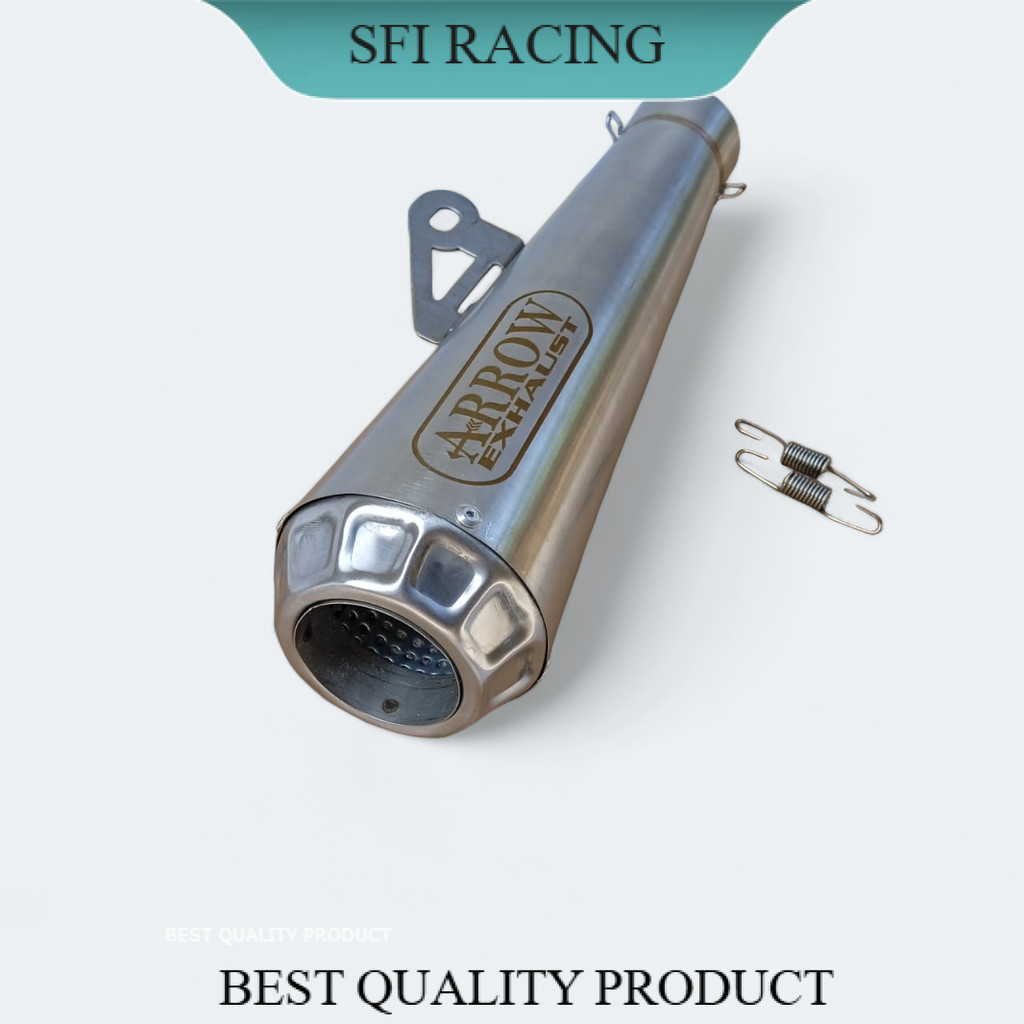 Knalpot Arrow Inlet 50mm /Silincer Knalpot Vixion soinc 150 Cb 150 mx king Jupiter mx Satria fu