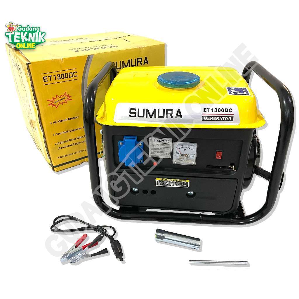VS Genset 700watt SUMURA ET1300DC 2Tak / Power Generator Genset LIstrik 700 Watt Wat 700W 2 Tak 2T E