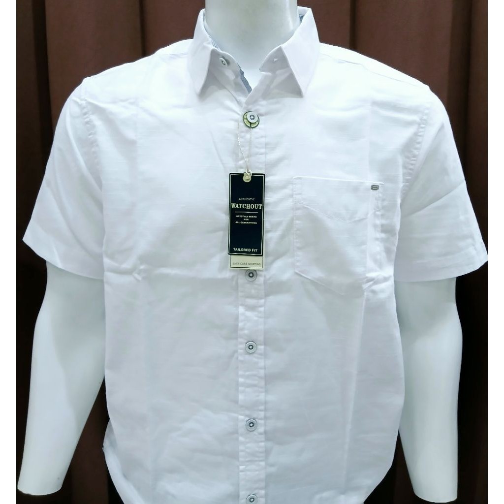 Kemeja Pria Watchout Original Katun Kotak-Kotak S-2XL
