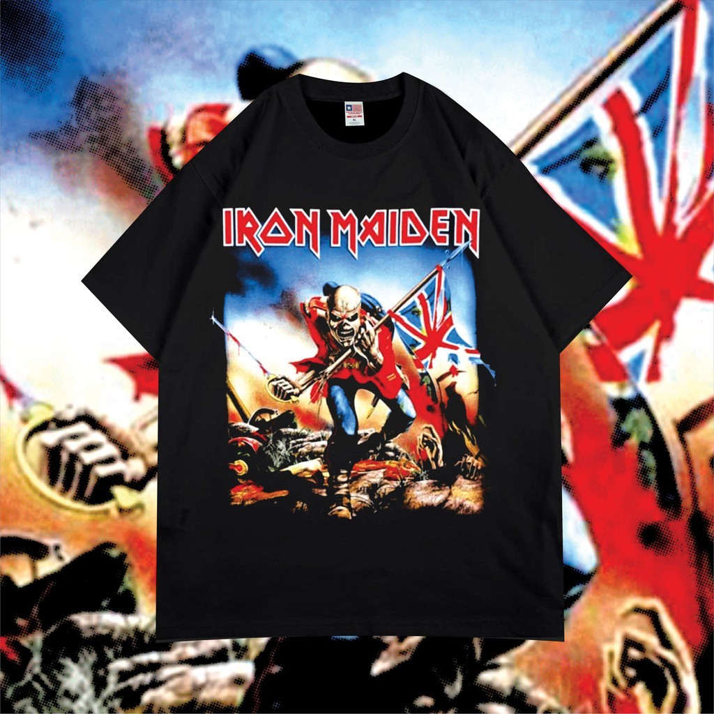 HOT IRON MAIDEN USA VINTAGE BOOTLEG - PREMIUM KAOS BAND