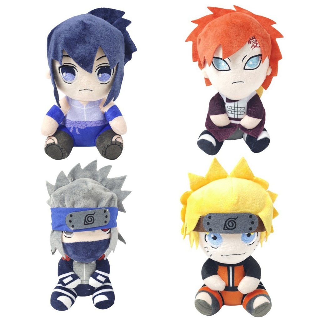 Anime Naruto Kakashi Sasuke Gaara Uchiha Madara Sigung dengan Boneka Bumi Mainan Mewah Boneka