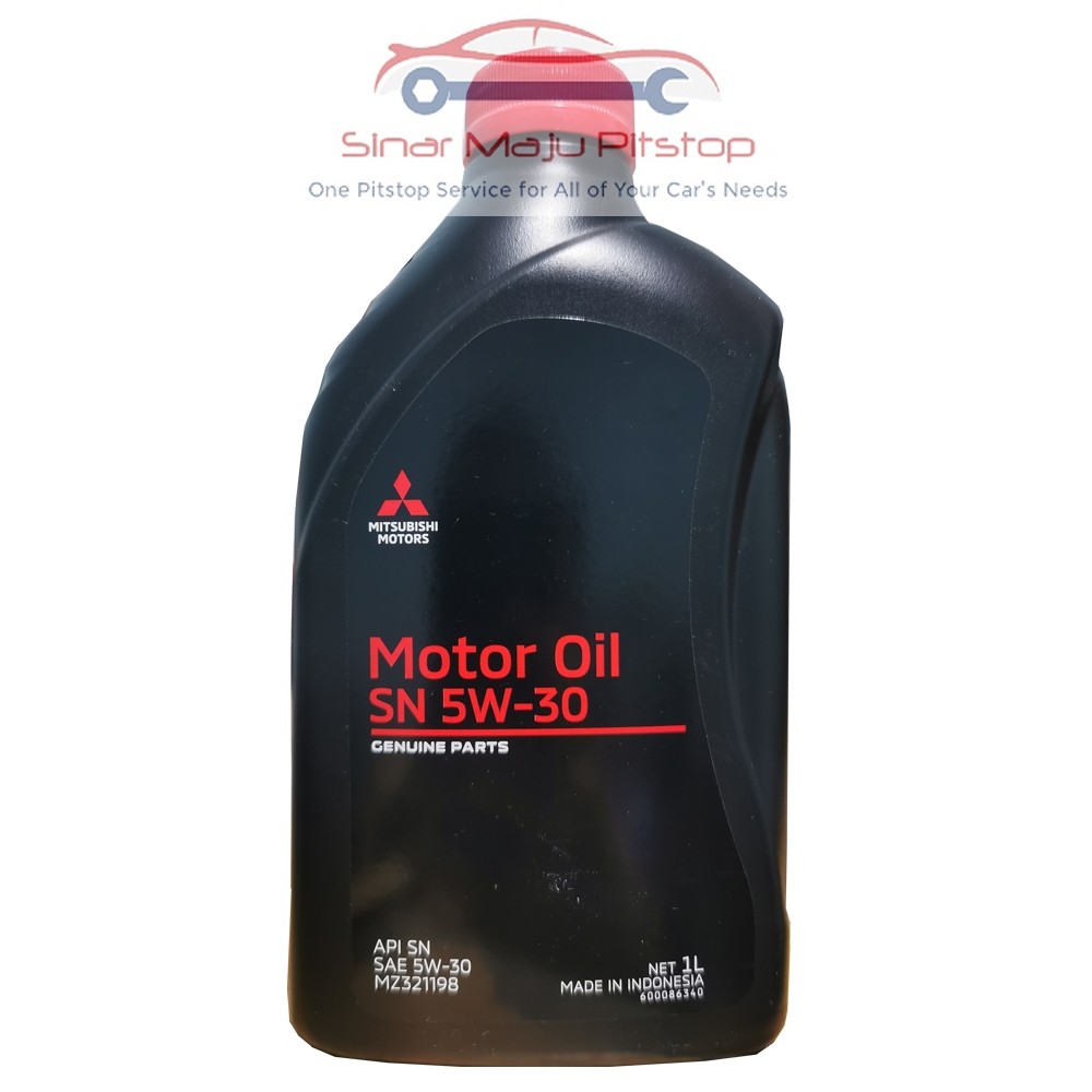 Mitsubishi Motors Genuine Oil 5W-30 SN - Pelumas Oli Mesin Mobil Bensin 1 Liter - 100% Original