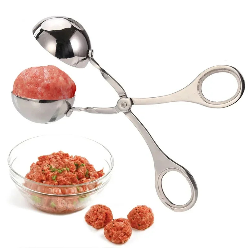 Alat Pencetak Pembuat Bakso Meatball Spoon Scoop Gunting Sendok