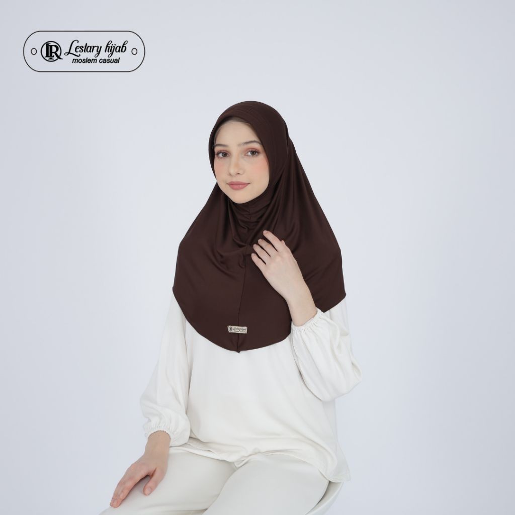 Jilbab sport M zoya Jersey premium by lestary hijab