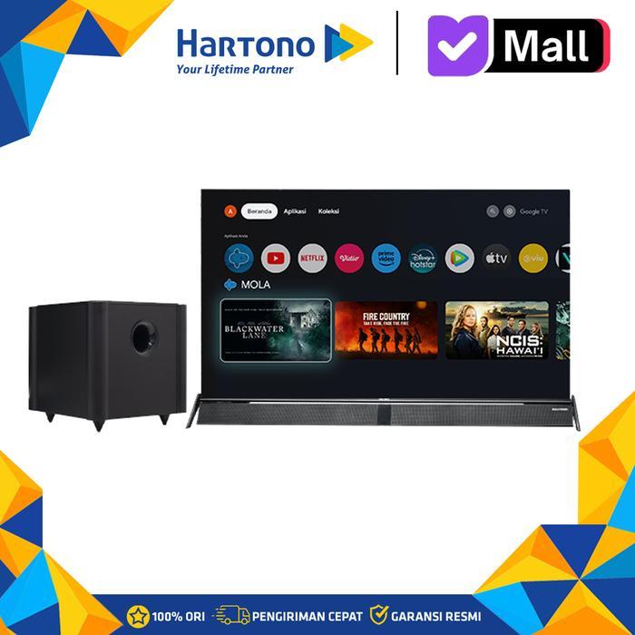 PROMO GASPOLL Polytron 50 Inch 4K UHD Smart Cinemax Soundbar Google TV PLD50BUG5058 (+SWF0251_G)