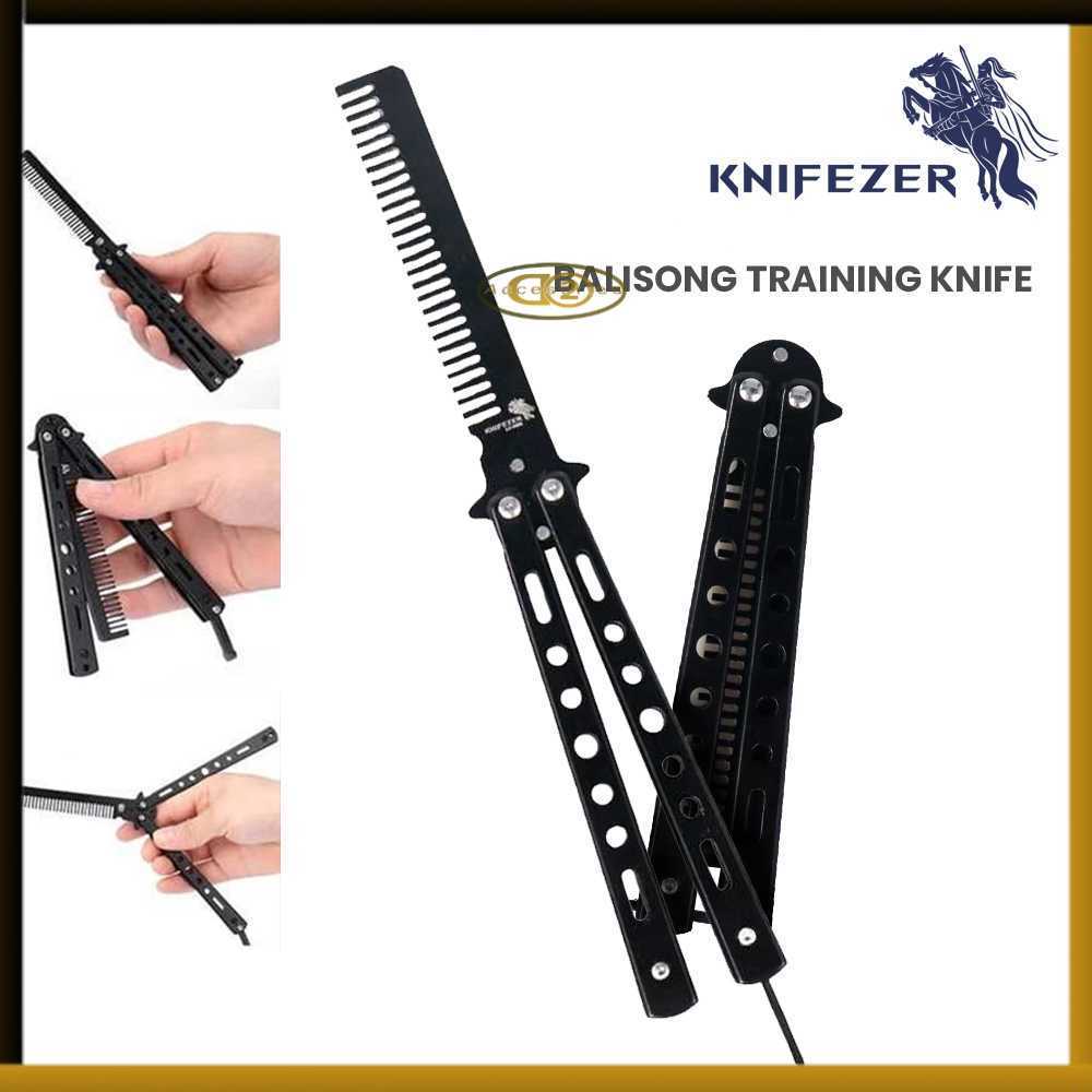 Arsyl Mart Knifezer Sisir Besi Butterfly Balisong Training Knife Cs Go - Lf-9898 Dan