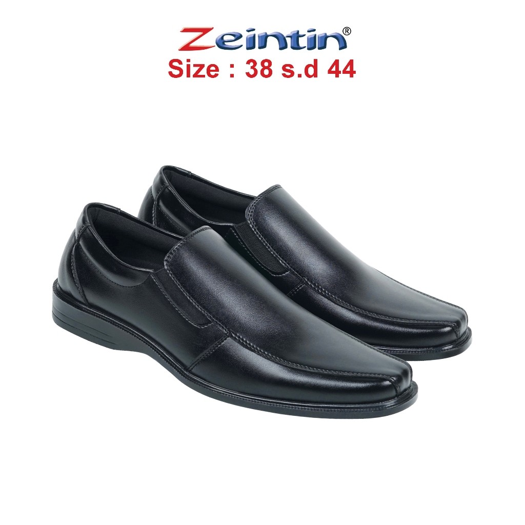 (Leon Co) Zeintin - Sepatu Pantofel Pria Bahan Kulit Sintetis Sepatu Pantofel kerja Kantor Pria Zein
