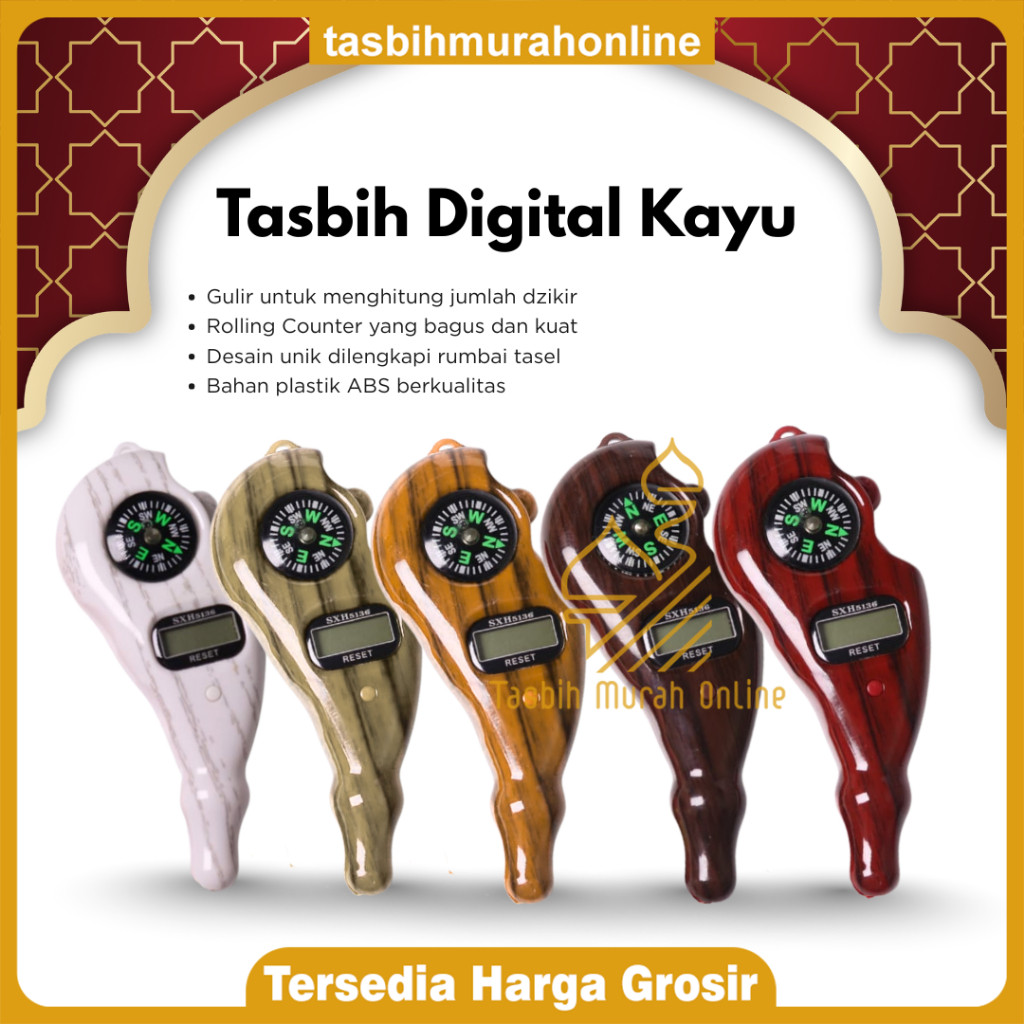 New [TMO] Tasbih Digital Kayu TERMURAH