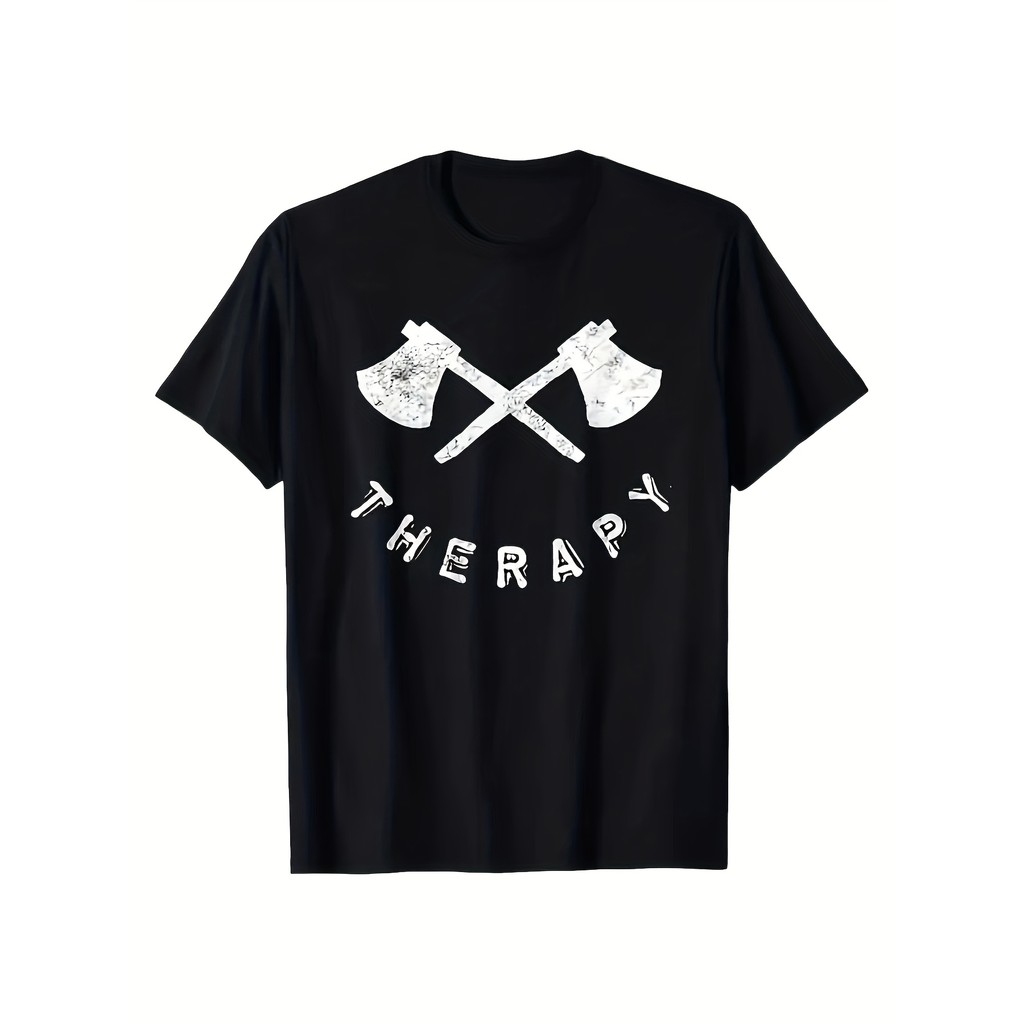 Kaos Lempar Kapak, Cocok untuk Pria dan Wanita, Katun, Heat Transfer