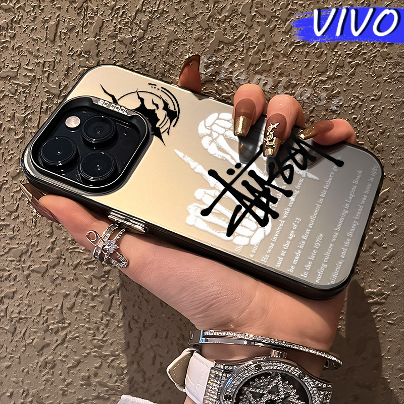 Cool Stucy Glossy Hologram PC Case VIVO Y17s Y12 Y12S Y15s Y21 Y03 Y16 Y22 Y18 Y02 Y17 Y27s Y30 Y91 