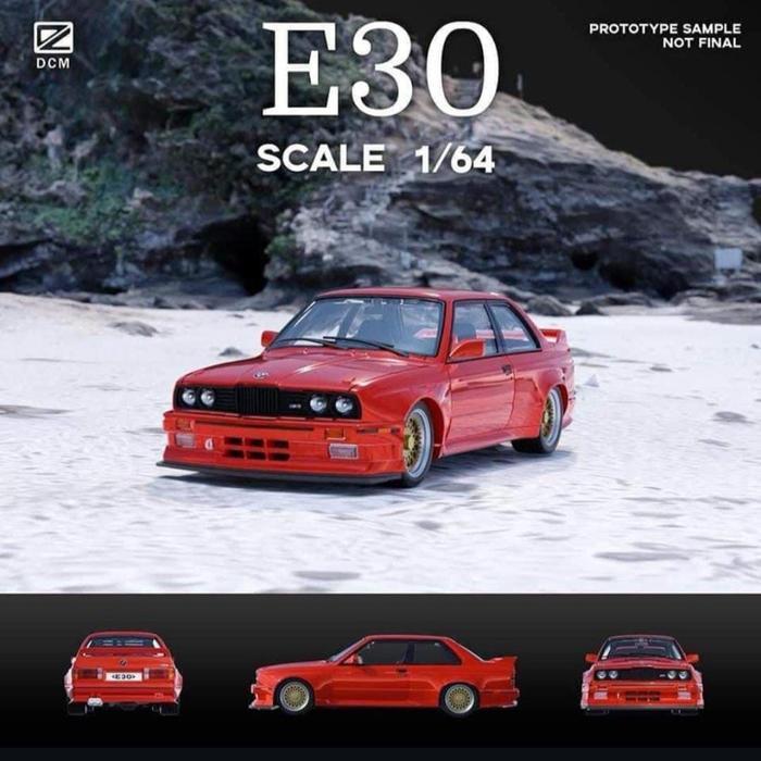 DIECAST DCM MODEL BMW E30 SKALA 1/64