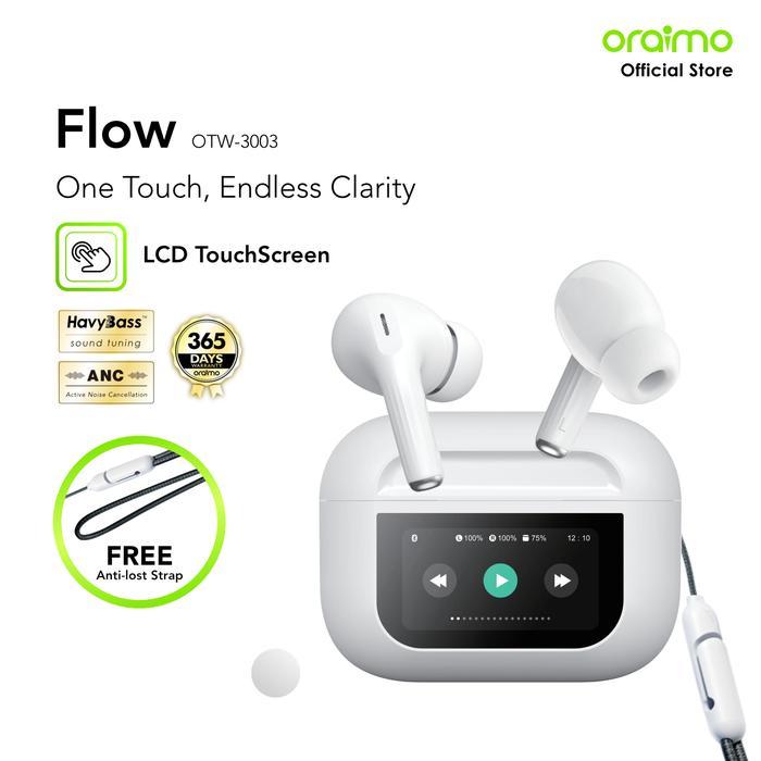 oraimo Flow OTW-3003 Stereo Nirkabel Sesungguhnya V5.3 ENC IPX4 Headset Super Bass Headphone Earphon