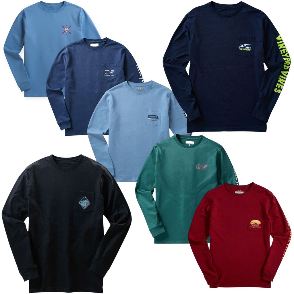 KAOS LENGAN PANJANG VINEYARD VINES | LONG SLEEVE VINEYARD VINES