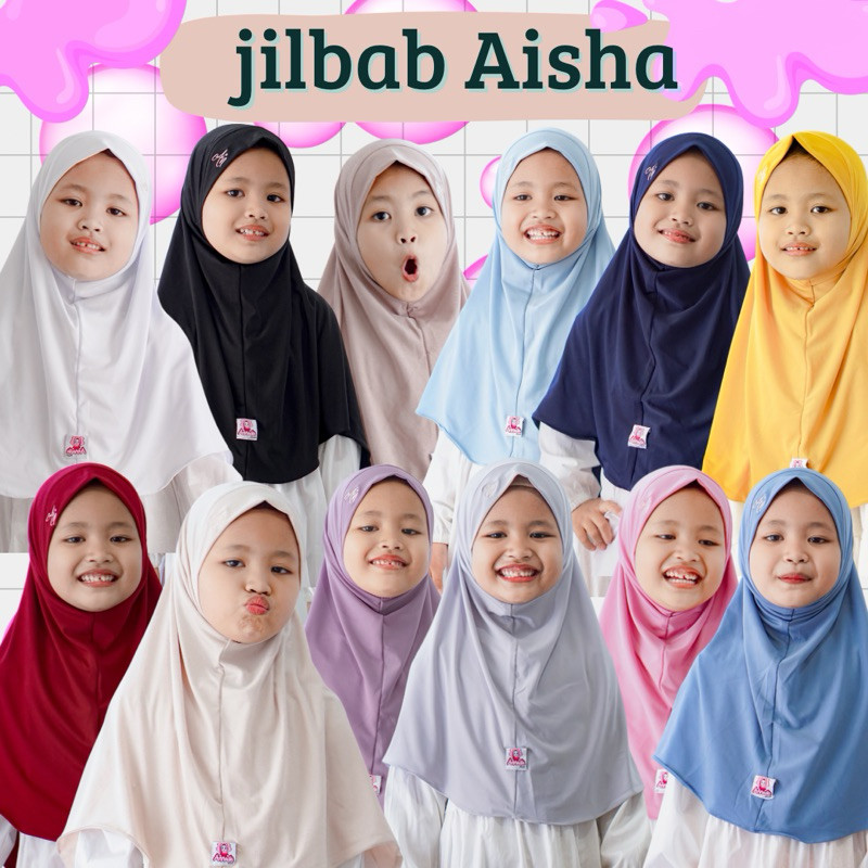 Trendy Sale =Fashion Muslim= Jilbab Anak Aisha kerudung anak jersey   Hasanah