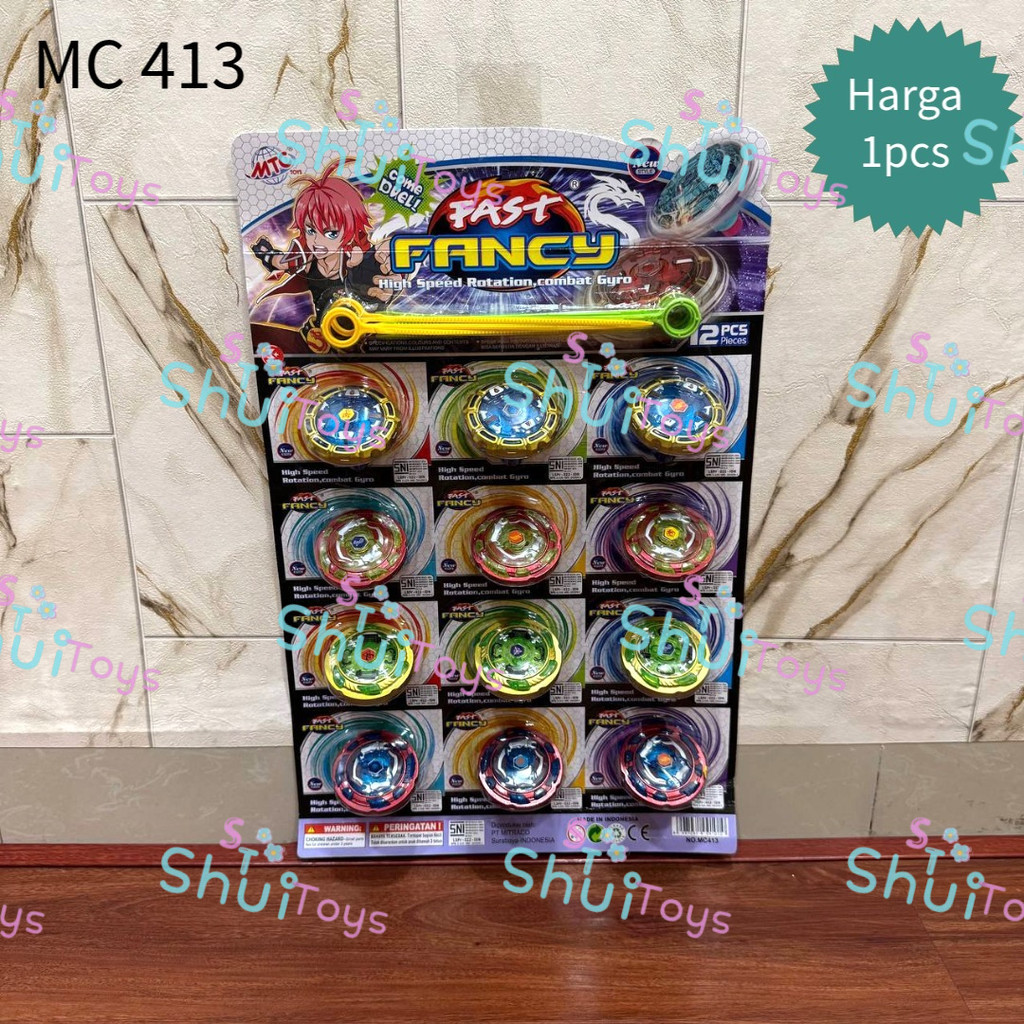 (1pcs) Mainan Anak Gasing Gangsing Plastik SNI / Mainan Gasing Bayblade / Mainan Gasing Anak
