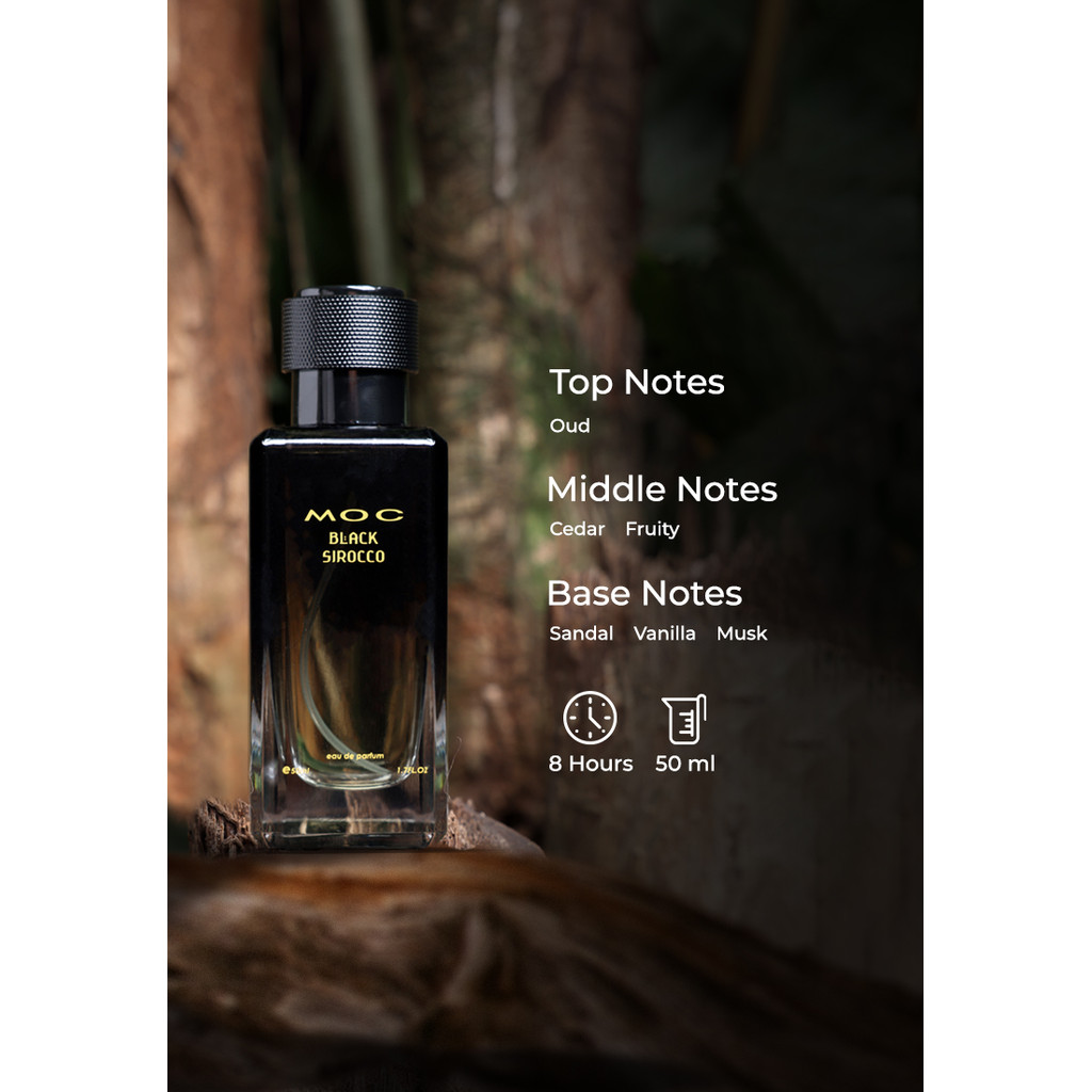 MOC Parfum Arab Pria Sirocco Black 50ml
