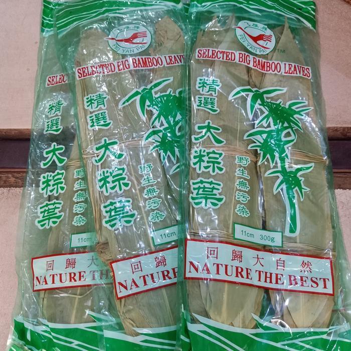 Daun Bambu Kering/ Daun Bacang/ Daun Bakcang uk.11cm 300 gr