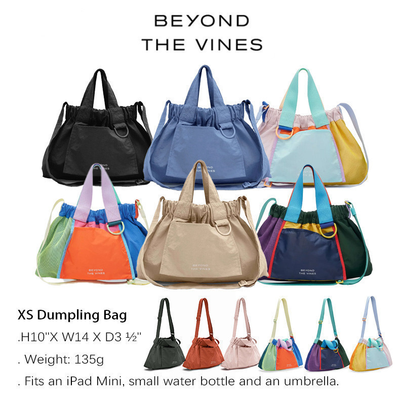Beyond The Vines XS Dumpling Bag/merek khusus Singapura/Tas Bahu Wanita/Tas BTV Dumpling