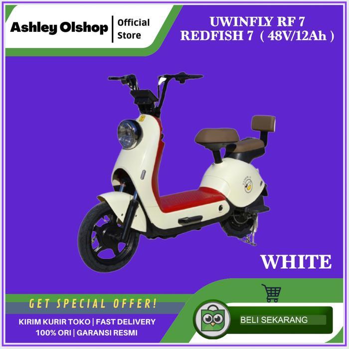 Sepeda Listrik Uwinfly RF7 Redfish 7 Uwinfly RF 7 White [ORI RESMI]