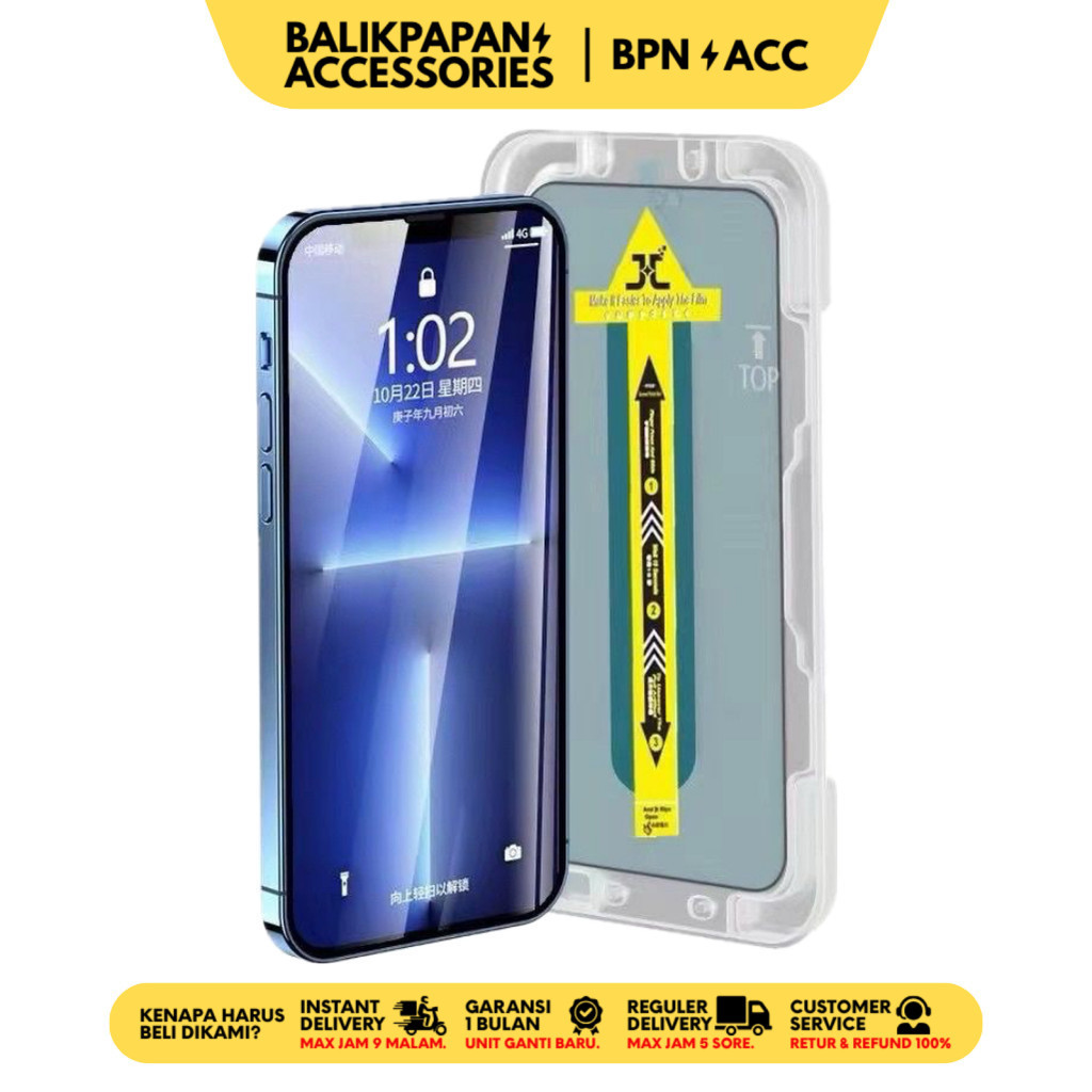 Tempered Glass iPhone Superfit Clear Bening- BALIKPAPAN ACC