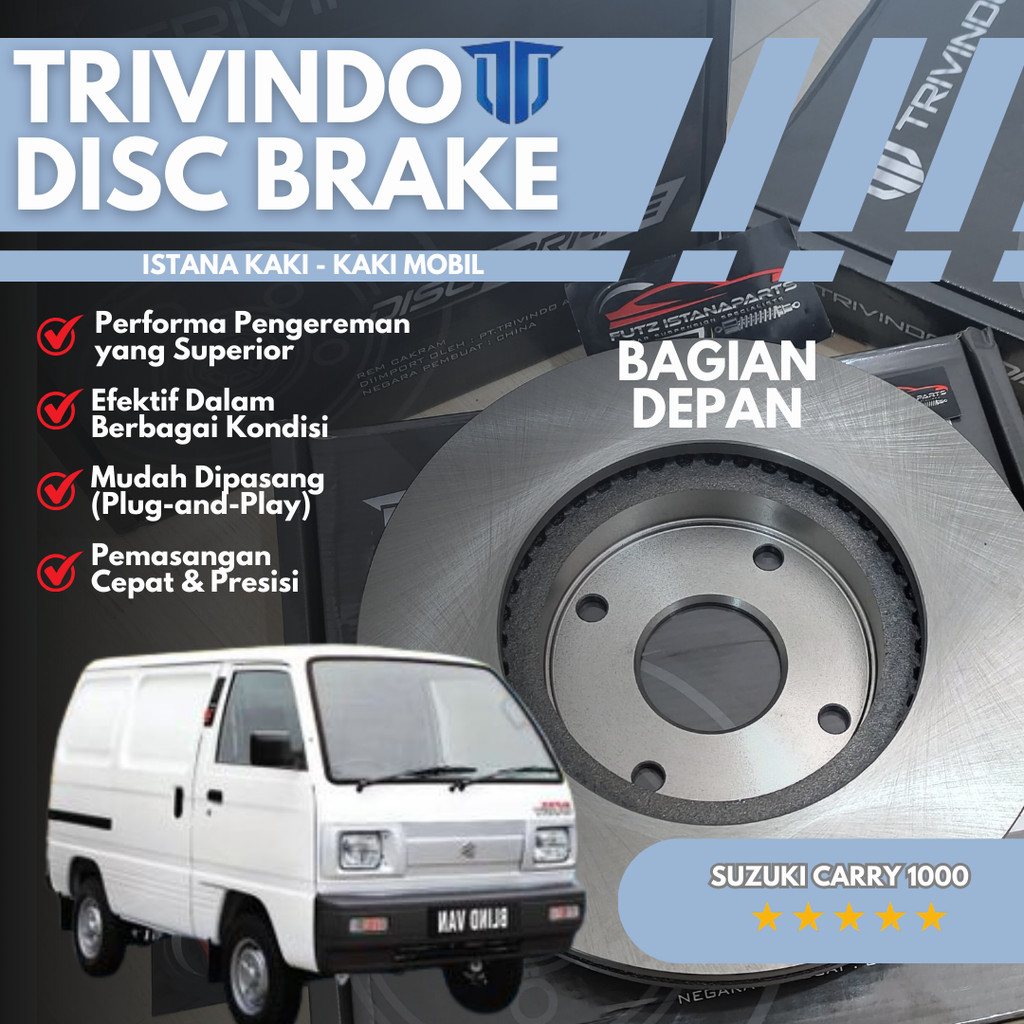 Disc Brake Piringan Rem Cakram Trivindo Suzuki Carry 1000 Depan Original
