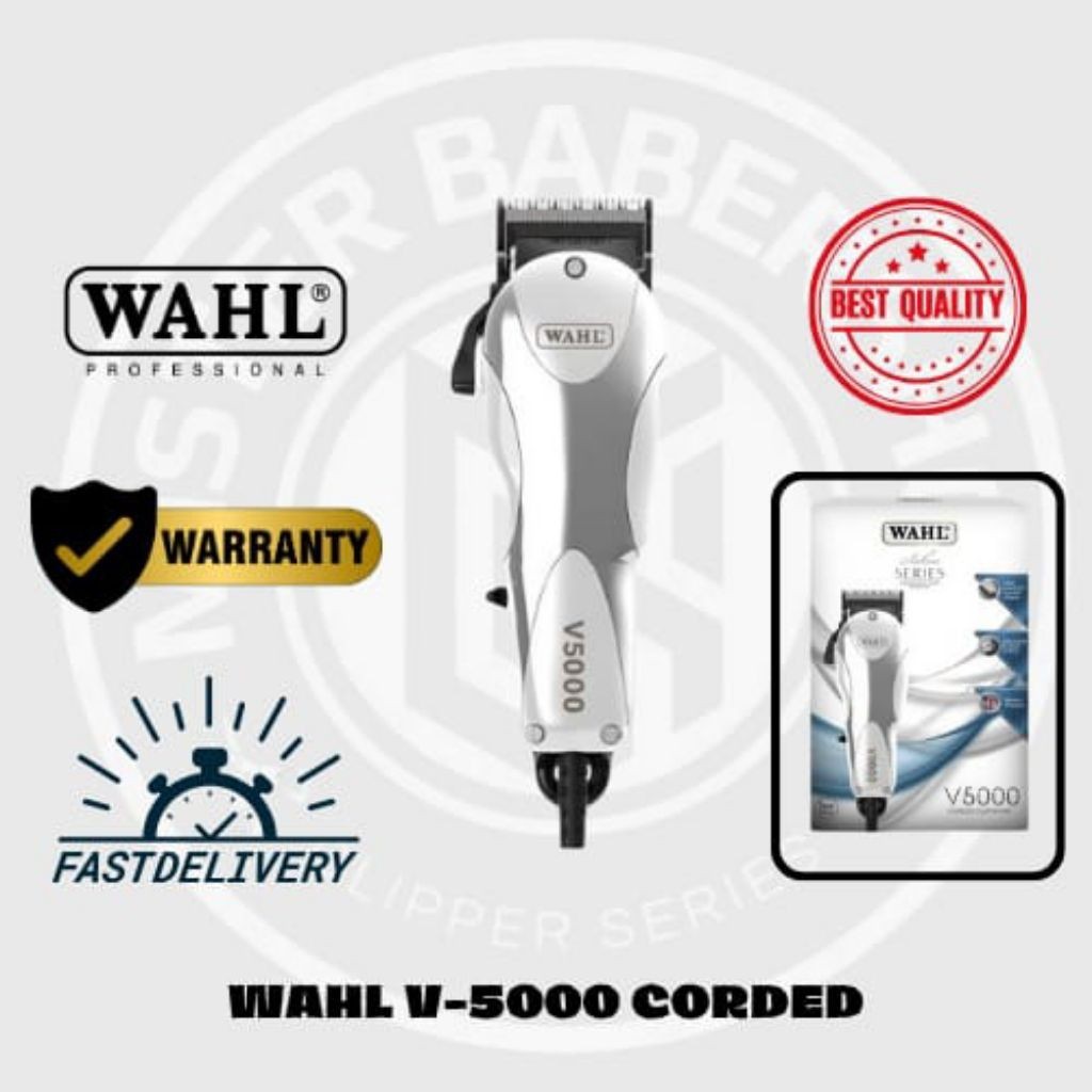 Wahl Clipper V-5000 Corded - Alat Cukur Rambut Profesional / WAHL ORIGINAL BERGARANSI