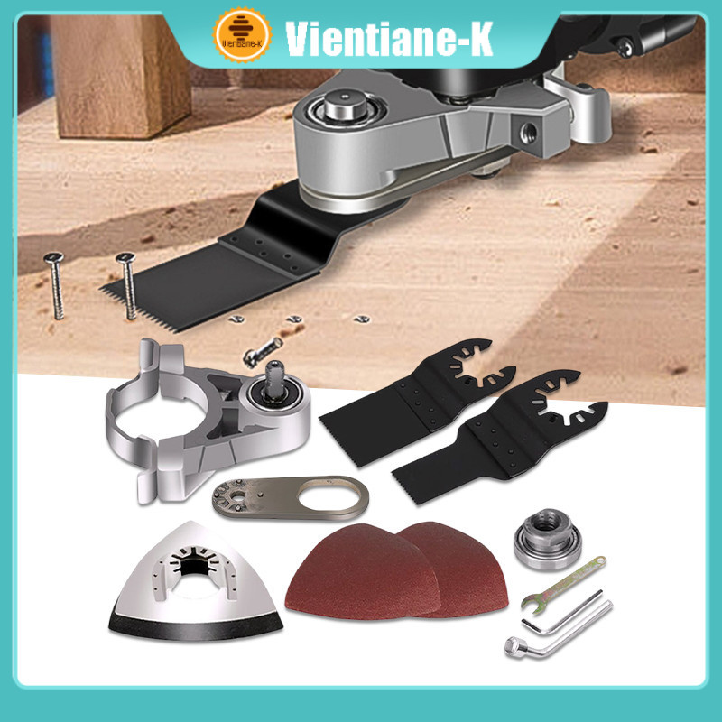 11pcs/set Adaptor Gerinda Oskilasi/ Adaptor Oskilasi Komplit Multiguna