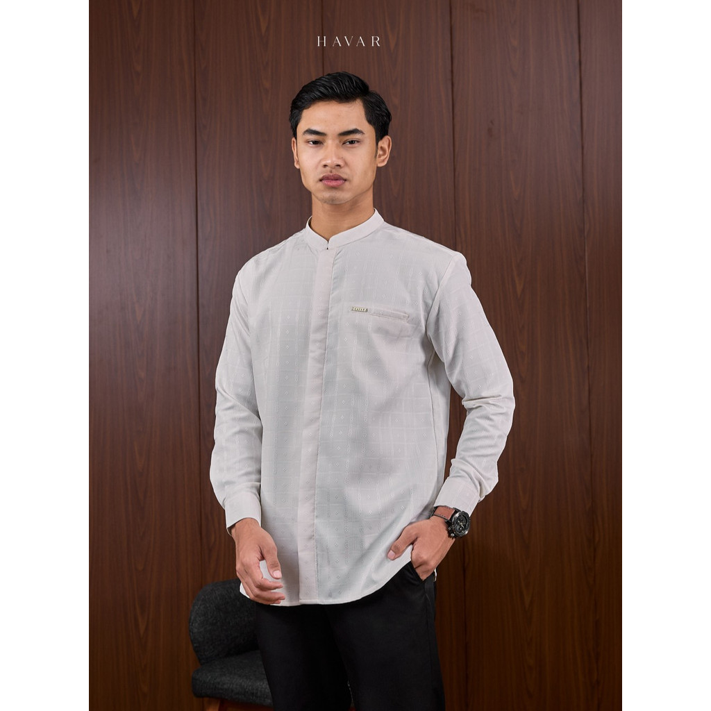 LASKALA x HAVAR Gamma Kemeja Koko Muslim Premium Slimfit Lengan Panjang