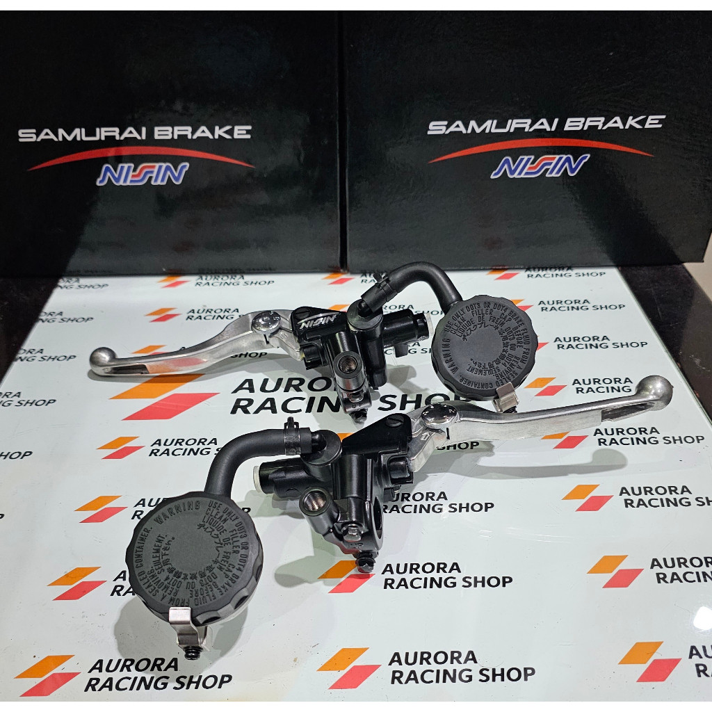 MASTER REM NISSIN AXIAL 13 MM SET KANAN & KIRI NMAX 155 / XMAX 250 - ORIGINAL BLACK / GOLD / TITANIU