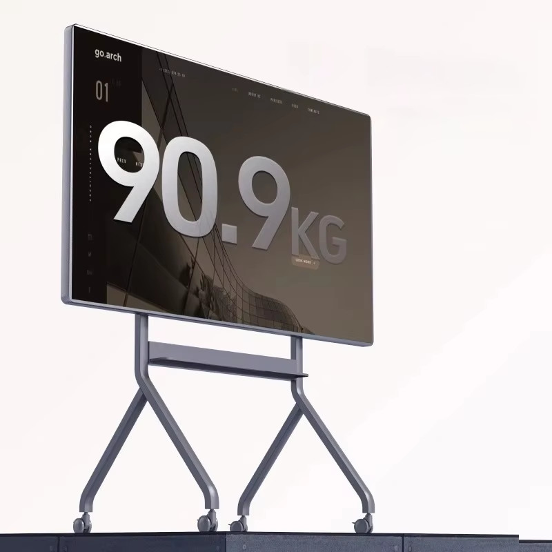 NB P220 Custom Aluminum Alloy TV Bracket 7590 Inches Adjustable Height Stand 360 Degree Modern Flat 