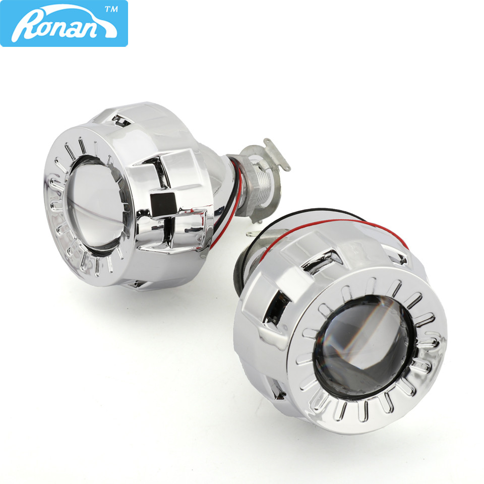 RONAN 1.8'' 2.0'' Smallest Bi-xenon HID Projector Lens Mini Headlight Retrofit Car Styling Motorcycl