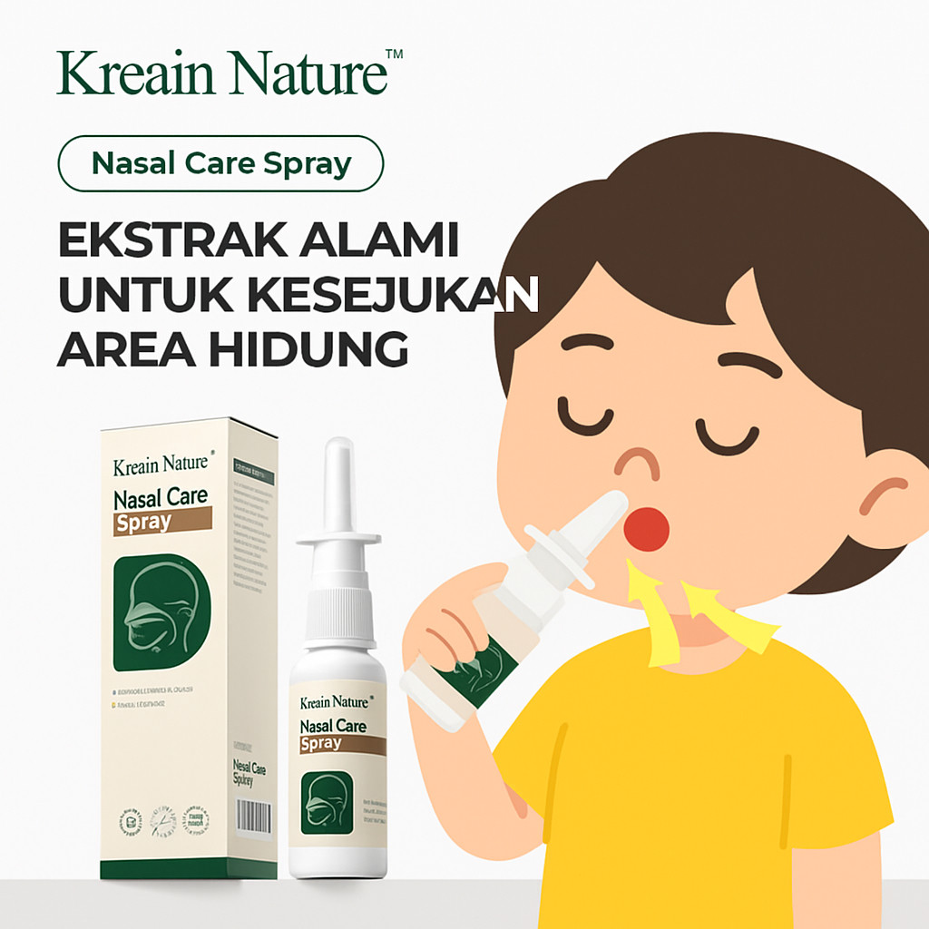 Kreain Nature Semprotan Hidung Anak Air Laut – Reda Rhinitis & Hidung Tersumbat