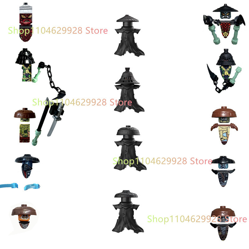 Anime Cartoon TV Ninja Forbidden Five Toy Dragons Rising Nokt Rox Zarkt Drix Kur Pixal Bricks Builng