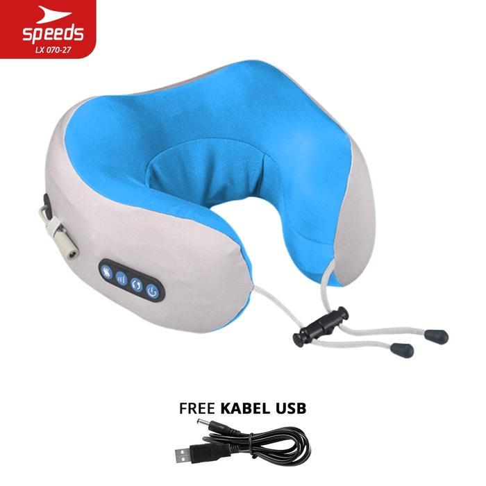Speeds Bantal Massage Pillow Silver Alat Pijat Relaksasi Kepala Leher Dan Kaki Multifungsi 070-28 - 