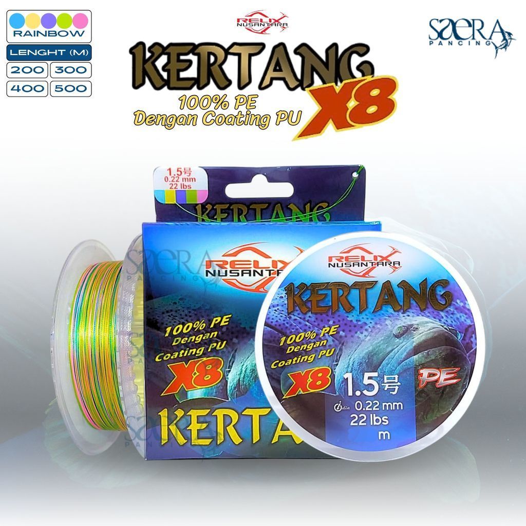 Saera Pancing SENAR PANCING BENANG PE RELIX NUSANTARA KERTANG X8 200 300 400 500 METER