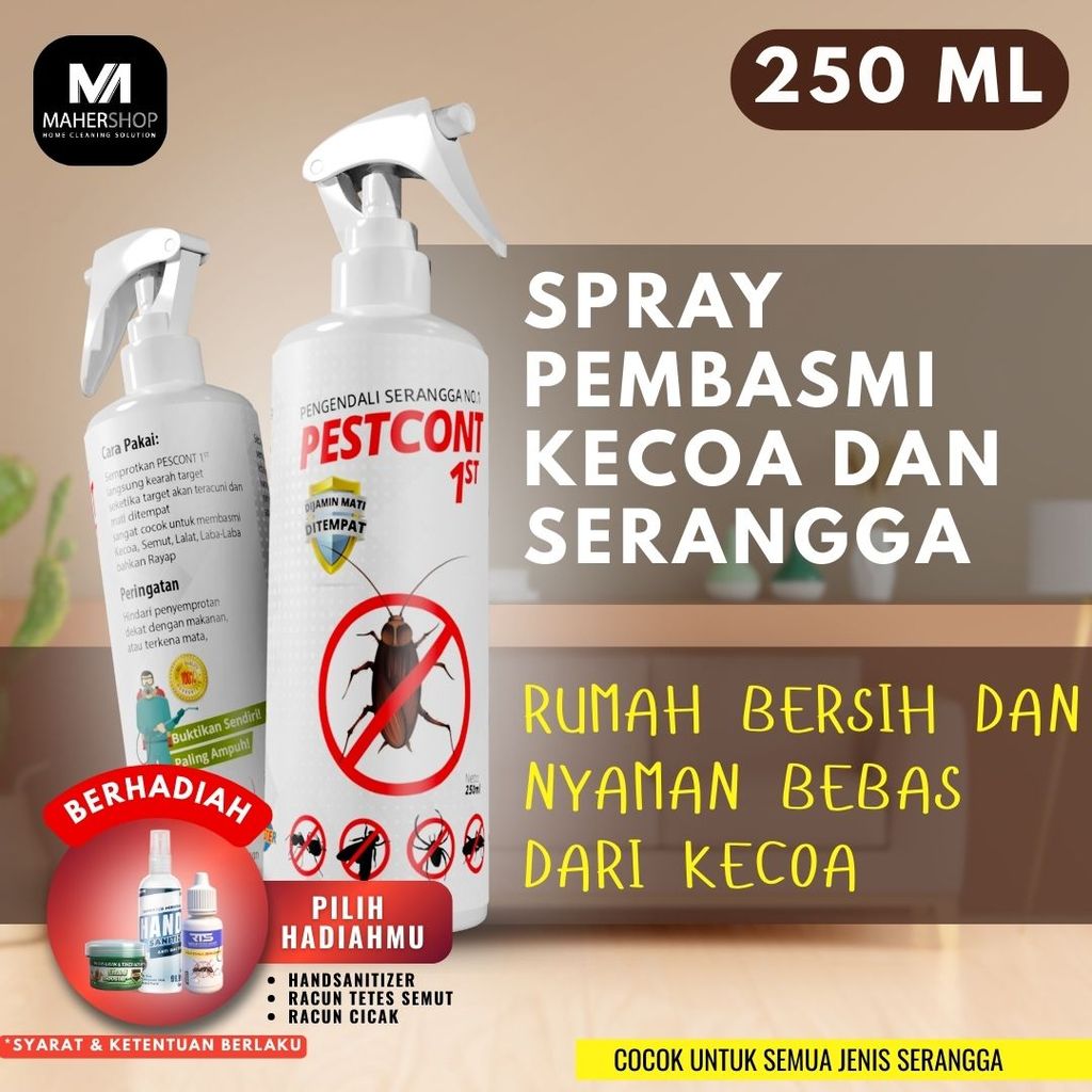 Pestcont obat racun pengendali serangga kecoa, racun kecoa, serangga rumah, obat anti serangga kecoa